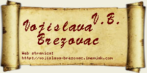 Vojislava Brezovac vizit kartica